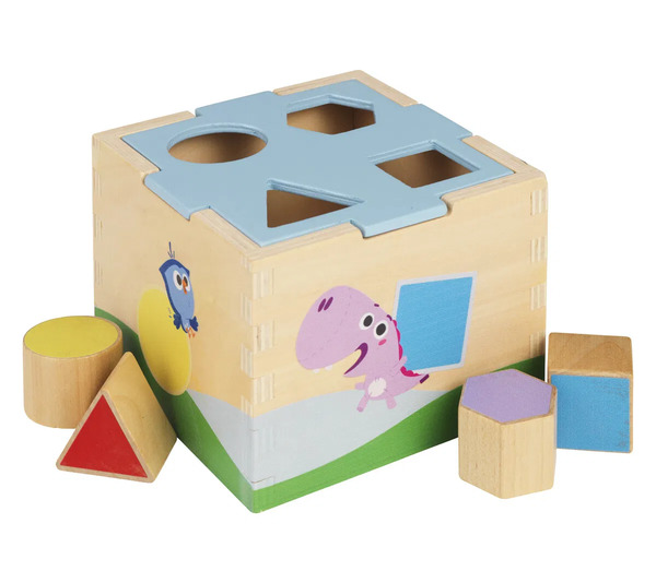 Børste putteboks, 4 klosser Putteboks - Leiker