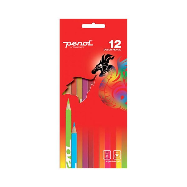 Fargeblyanter 12, tynne 12 stk - Penol