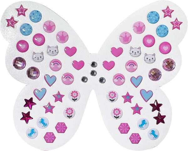  Real UniQ, Earring Stickers, Stjerner og Hjerter. Øredobb Klistermerker - Liniex