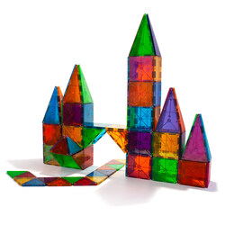 MAGNA-TILES® Clear Colours 100 stk MAGNA-TILES - Liniex