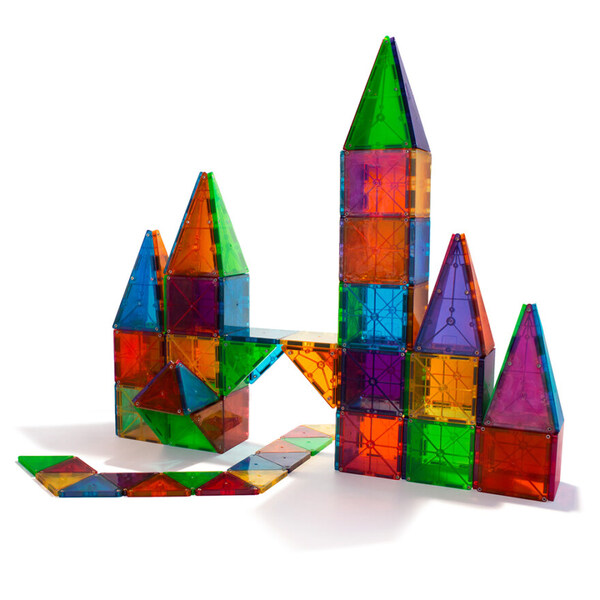 MAGNA-TILES® Clear Colours 100 stk MAGNA-TILES - Liniex