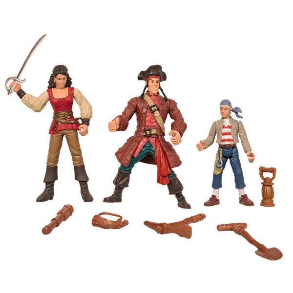 Kaptein Sabeltann - Pinky, Langemann, Rosa. figurer 3 pk. Pinky, Langemann, Rosa - kaptein sabeltann