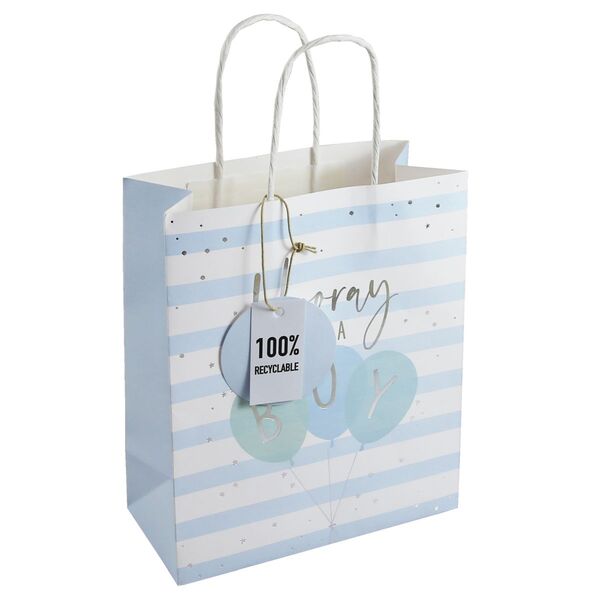 GAVEPOSE BABY BOY 21X25X10CM Gavepose Baby Boy - PAPIRKOMPANIET