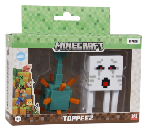MINECRAFT 3D TOPPEEZ 2 PACK VINDU BOKS topeez - Minecraft