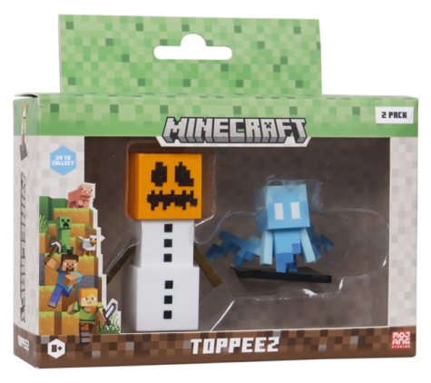 MINECRAFT 3D TOPPEEZ 2 PACK VINDU BOKS topeez - Minecraft
