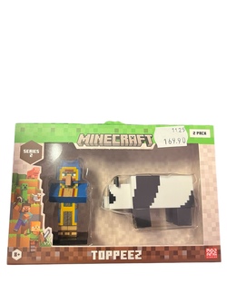 MINECRAFT 3D 6 CM FIGURE 2 PACK WINDOW BOX ASST Toppezz 5 - Minecraft