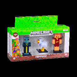 MINECRAFT 3D 6 CM FIGURE 3 PACK WINDOW BOX ASST Nr.2 - Minecraft