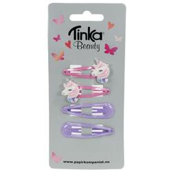 HÅRCLIPS 4 STK UNICORN TINKA BEAUTY UNICORN - Tinka