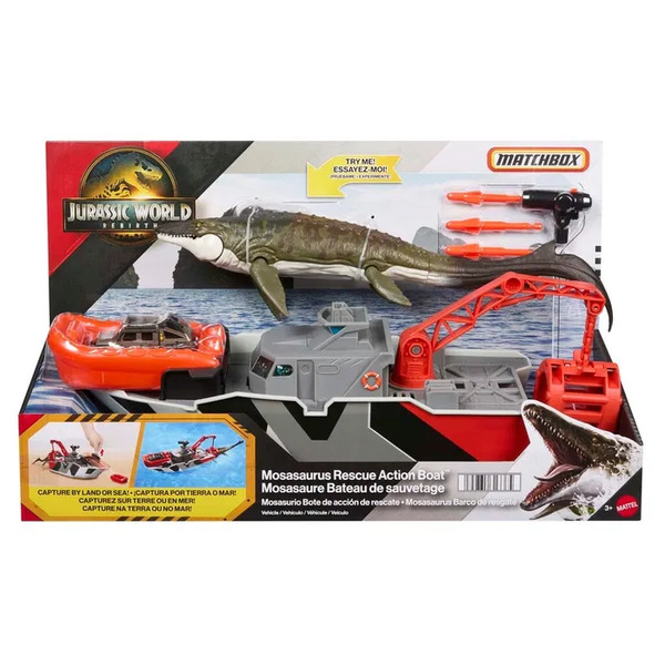 Jurassic World Rebirth Mosasaurus Rescue Boat Mosasaurus Rescue Boat - Leiker
